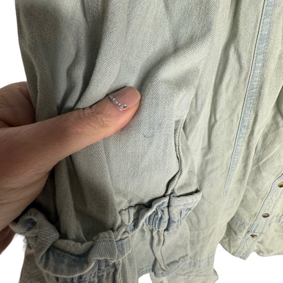 NWT Free People Vanessa Denim Tunic/Mini Dress in Blue Chill m - Picture 16 of 16